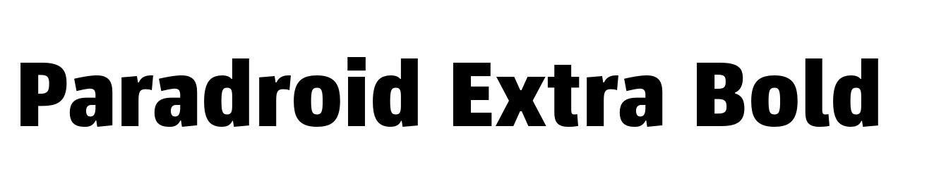 Paradroid Extra Bold